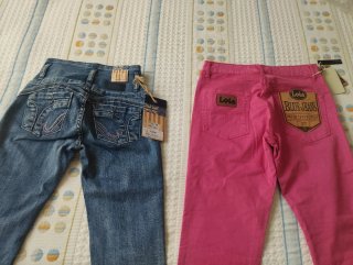 Pantalones Lois Rosas + vaqueros Zero 7 jeans T34