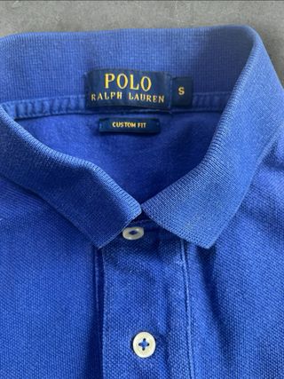 Ralph Lauren polo vintage manga corta color azul