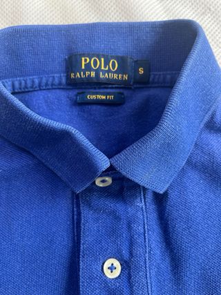 Ralph Lauren polo vintage manga corta color azul