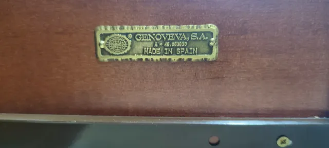 Escritorio Victoriano Madera y Cuero