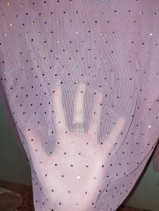 Maglia rosa con brillantini