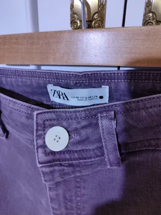 Pantalón Zara Marine Straight Talla 38