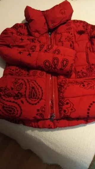 Chaqueta Desigual Roja Estampada entallada 