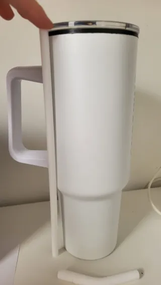 Termo Samsung Blanco con Tapa (Stanley Cup)