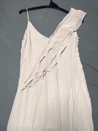 Vestido Vincent Mango beige