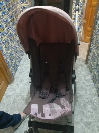 Silla de paseo bebé rosa