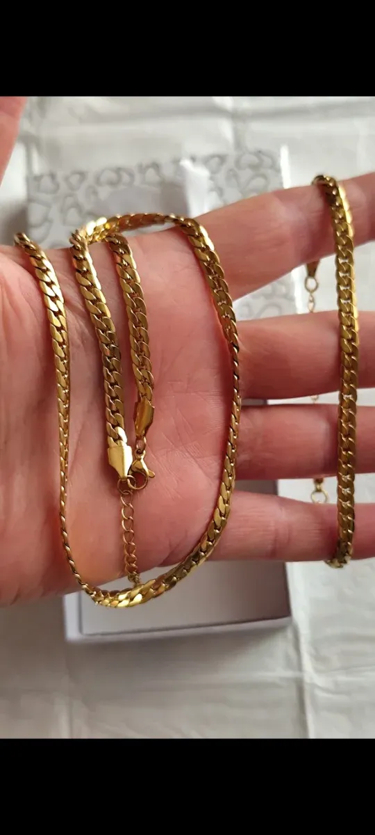 Collana in oro 18 k.liminads con bracciale