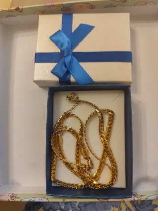 Collar con pulsera oro 18 k.liminads