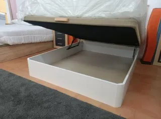 Canapé abatible madera con colchones