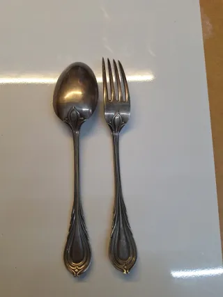 Posate vintage in metallo argentato