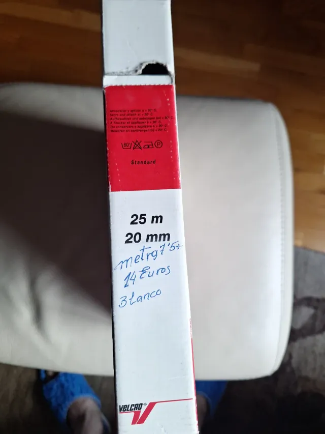 Cinta de Velcro Blanca