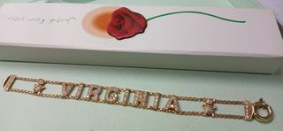 Pulsera oro 18k con nombre VIRGINIA