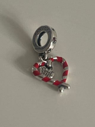 Pandora Charm Corazón Bastón Caramelo Navidad