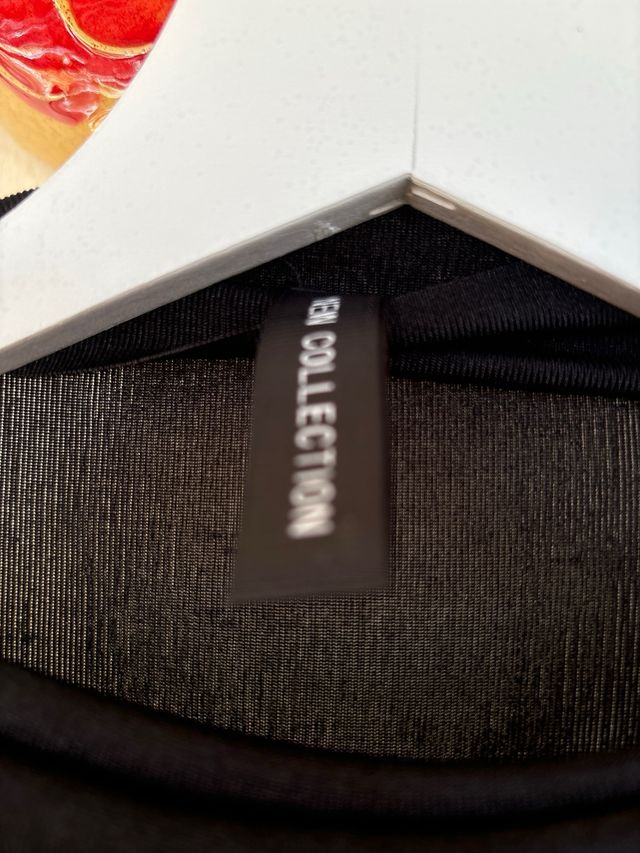 Elegante vestido negro talla única