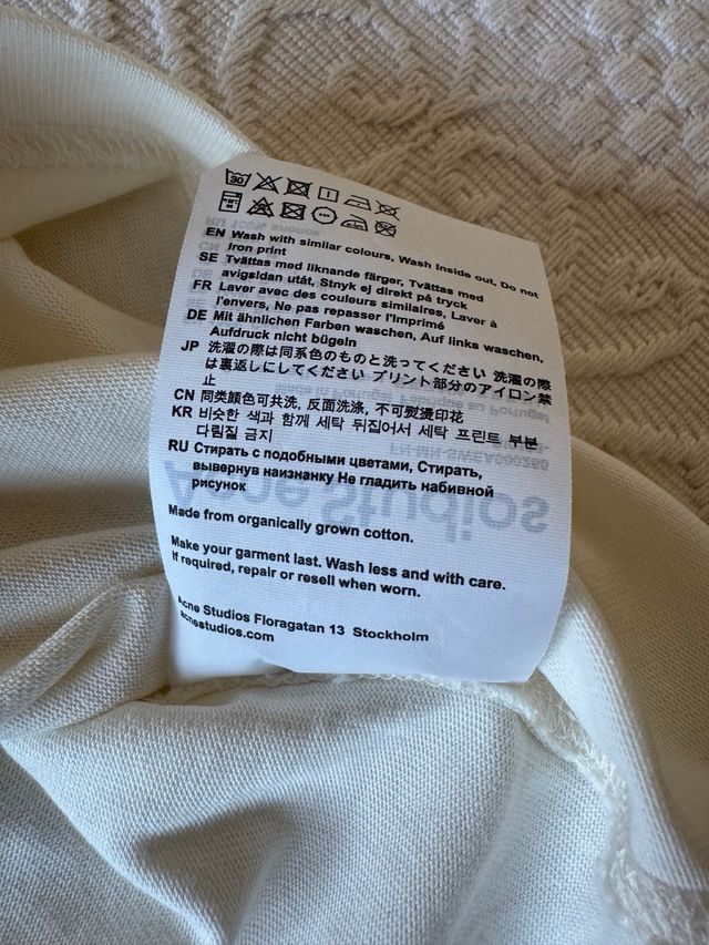 Camiseta Acne Studios Blanca