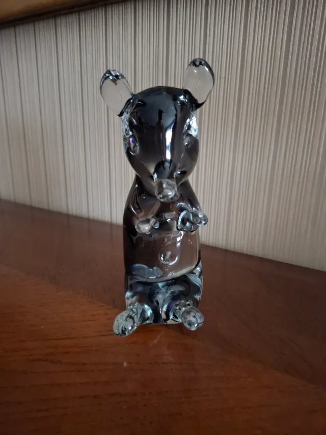 Figura de cristal de ratón