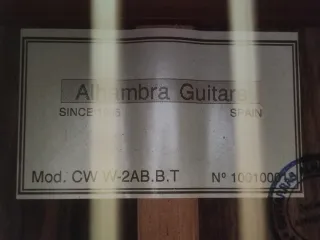 Guitarra Electroacústica Alhambra CW W-2AB
