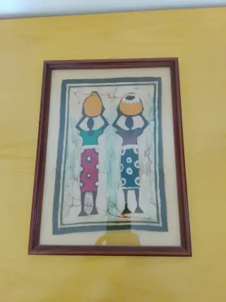 Batik originale Costa d'Avorio con cornice