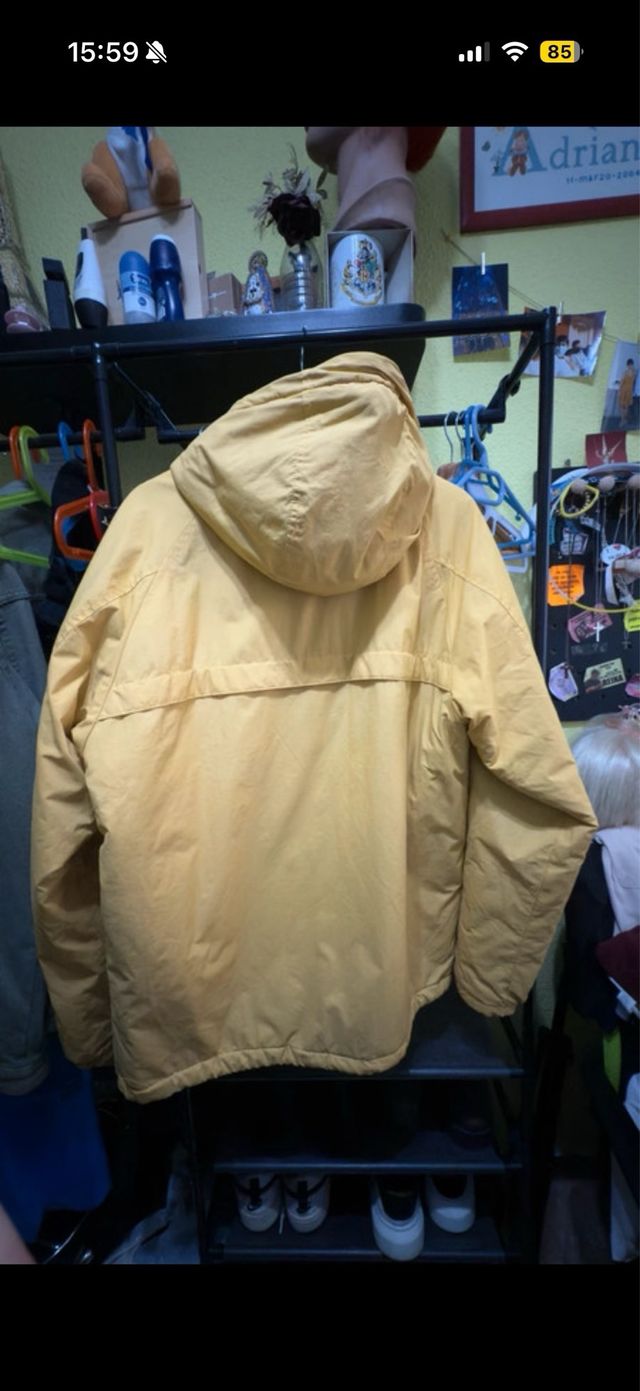 Cazadora Pull and Bear XL/46 Negra y Amarilla