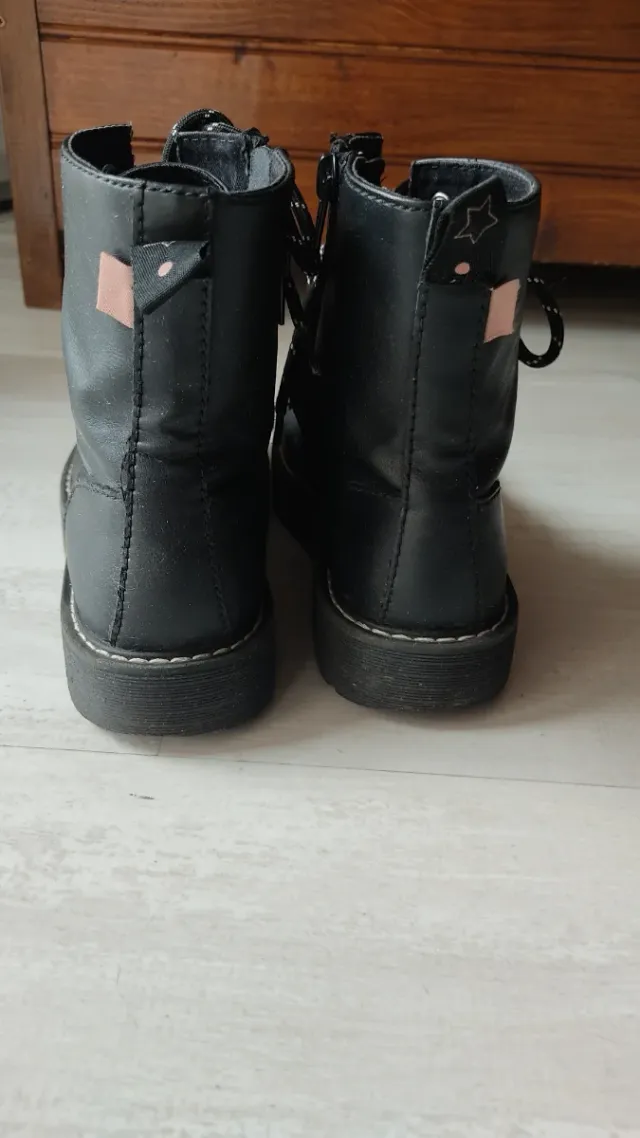 Botas militares negras talla 36