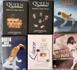 Lote 6 DVDs Queen: Greatest Hits, Wembley, Odeon