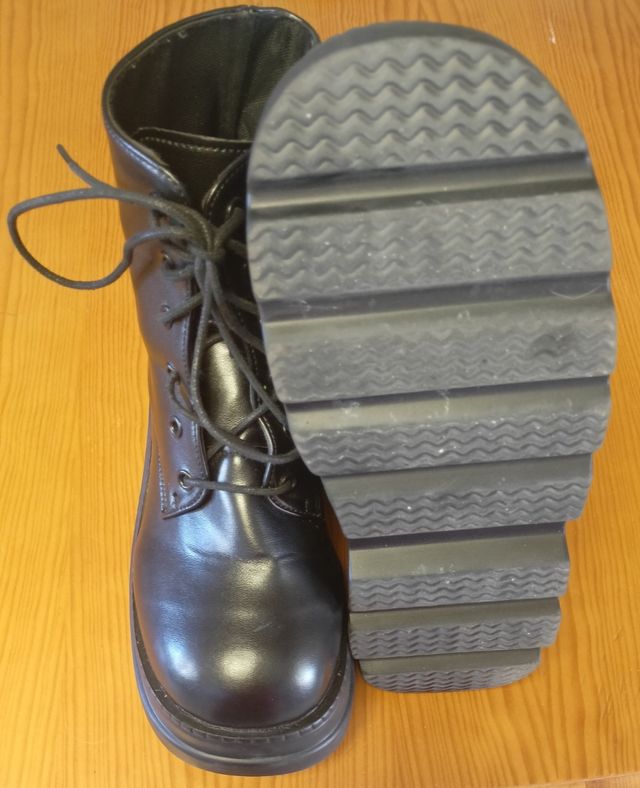 Botines plataforma negros talla 41
