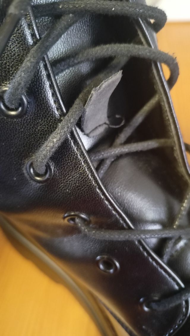 Botines plataforma negros talla 41