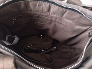 Bolso Parfois gris y neceser rojo