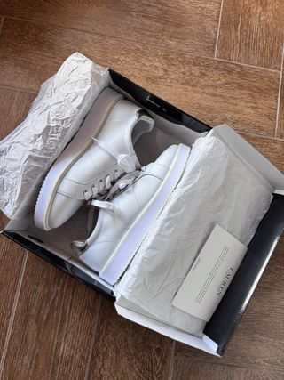 Sneakers Ralph Lauren bianche e oro
