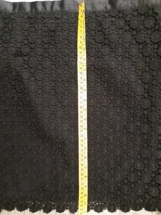 Minigonna pizzo nero