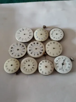 10 Esferas de Reloj de Bolsillo Dama