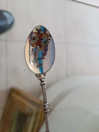 Cucchiaino antico smaltato