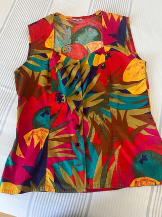 Blusa El Corte Inglés Estampada Multicolor
