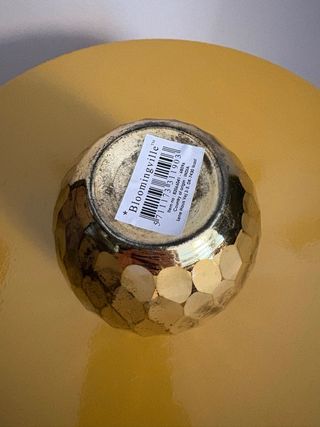 Portavelas Bloomingville Vidrio Dorado