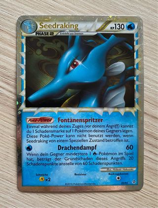 Pokemon Kingdra 85/95 Rare HGSS Unleashed 2010 Wat