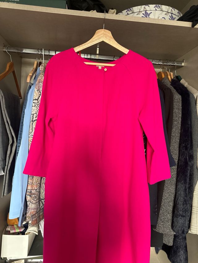 Vestido Lana Fucsia Hoss Intropia Talla M