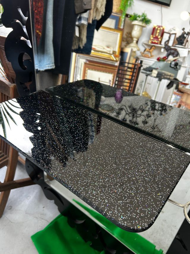 3 Espejos Peluquería Marco Decorativo Negro