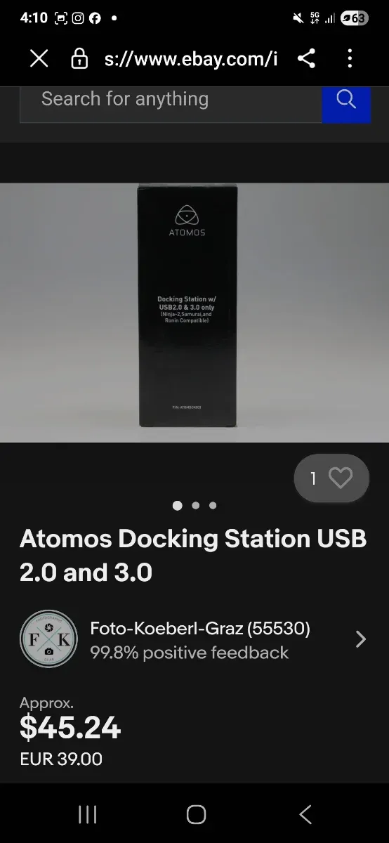 Atomos Docking Station USB 3.0