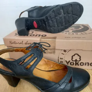 Zapatos Yokono Piel Negros Talla 37