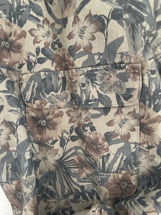 Camisa estampada flores Talla XL