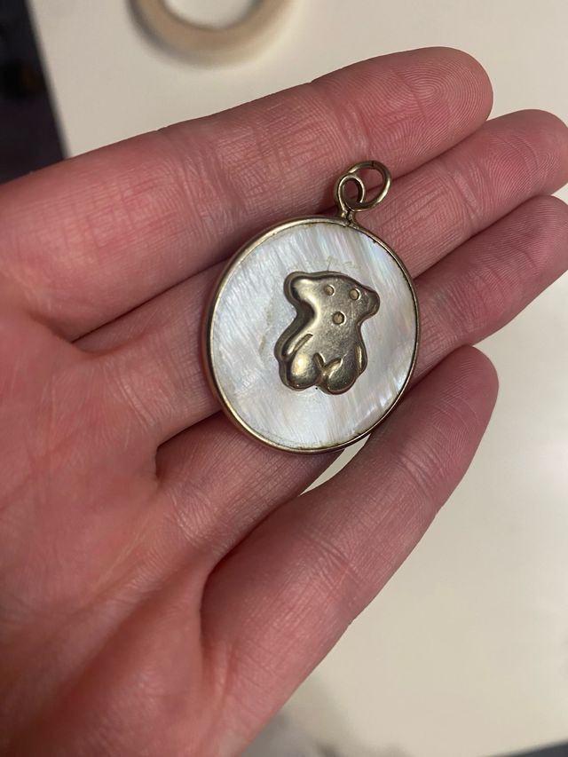 Colgante Tous Oso Nácar vintage