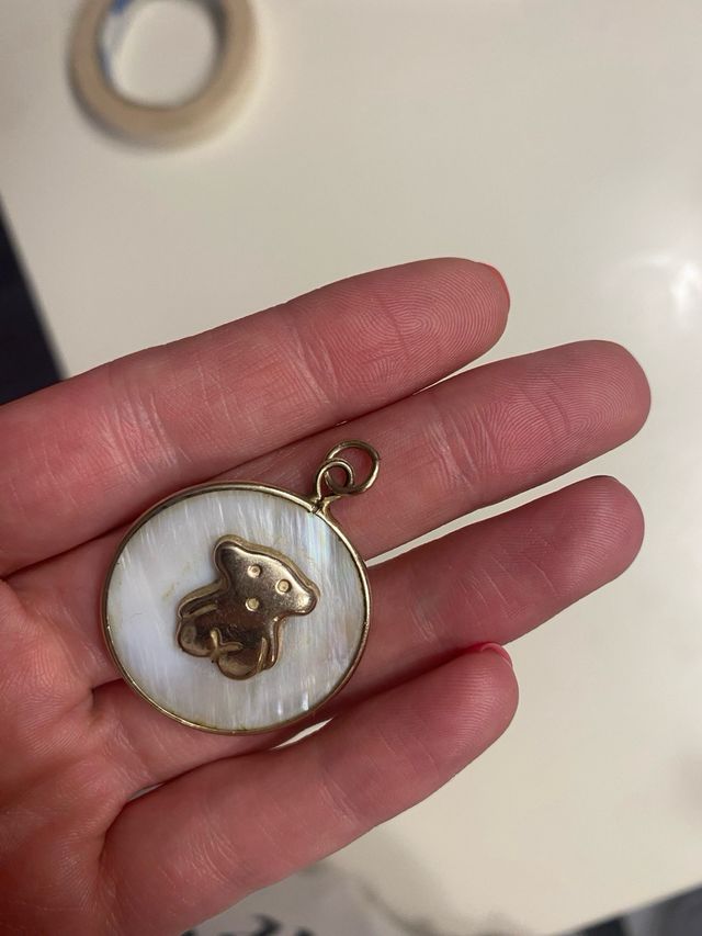 Colgante Tous Oso Nácar vintage