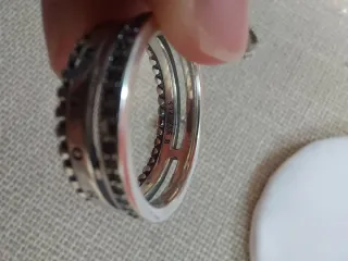 Conjunto Pandora Anillo y Pendientes Aro