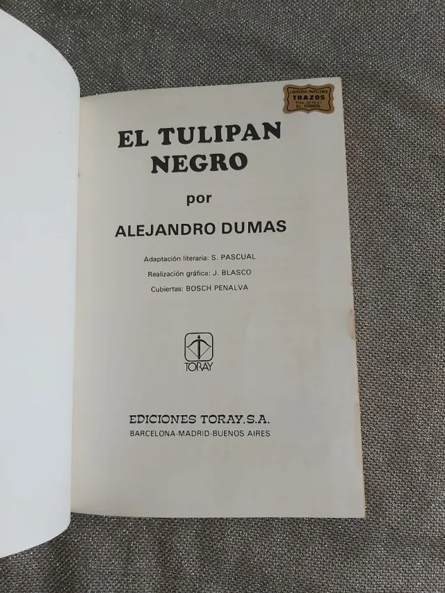 El Tulipan Negro parte Novela Gráfica 1979 A.Dumas