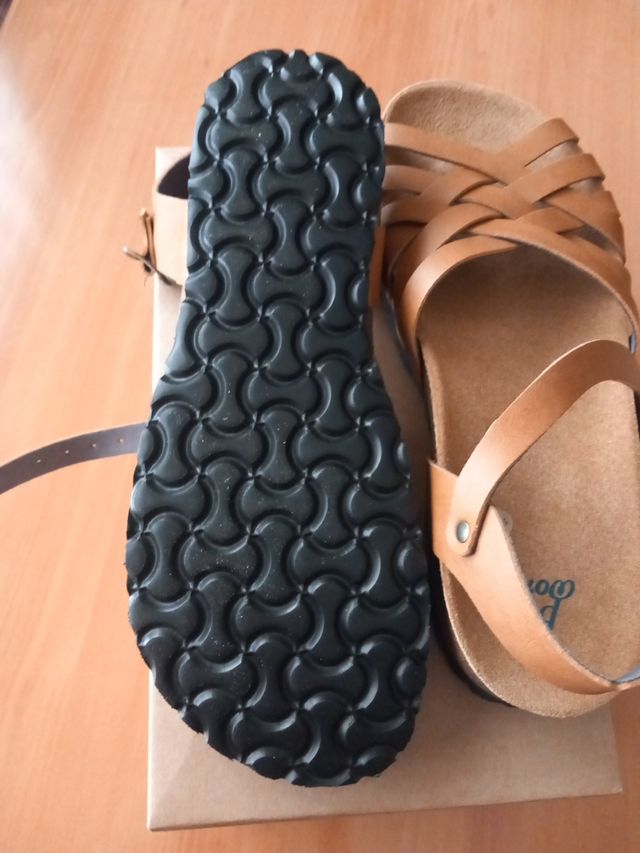 Sandalias Bioworld Marrones Veganas