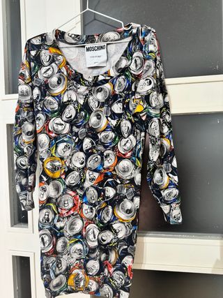Vestido Moschino Couture Lata Multicolor