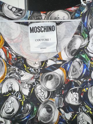 Vestido Moschino Couture Lata Multicolor