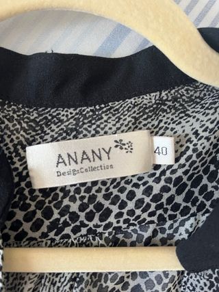 Camisa gasa ANANY estampado serpiente talla M