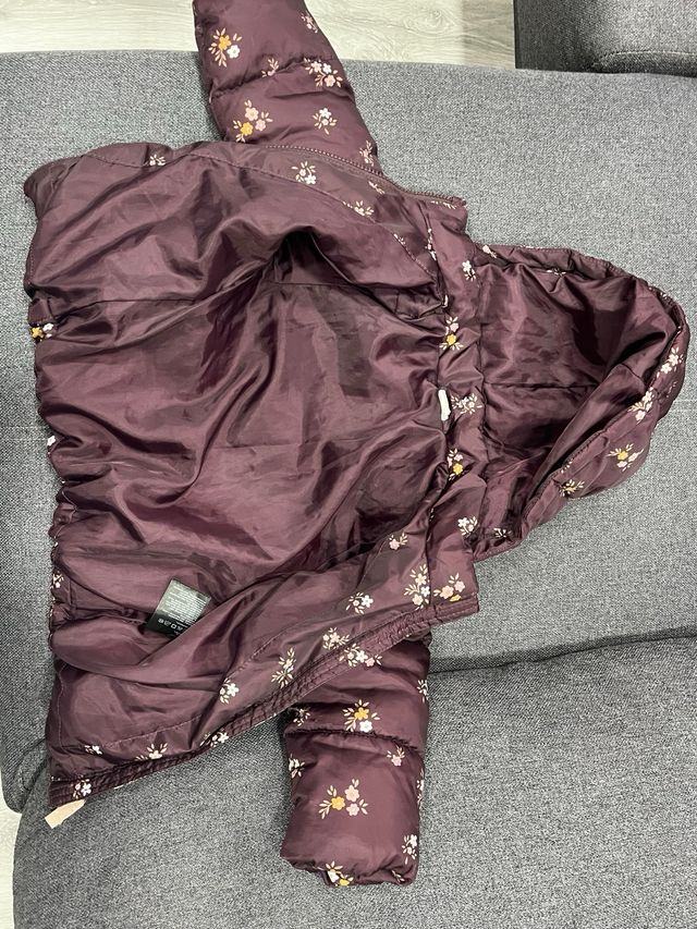 Chaqueta niña floral morada