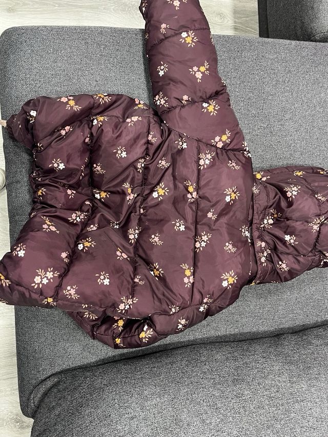 Chaqueta niña floral morada